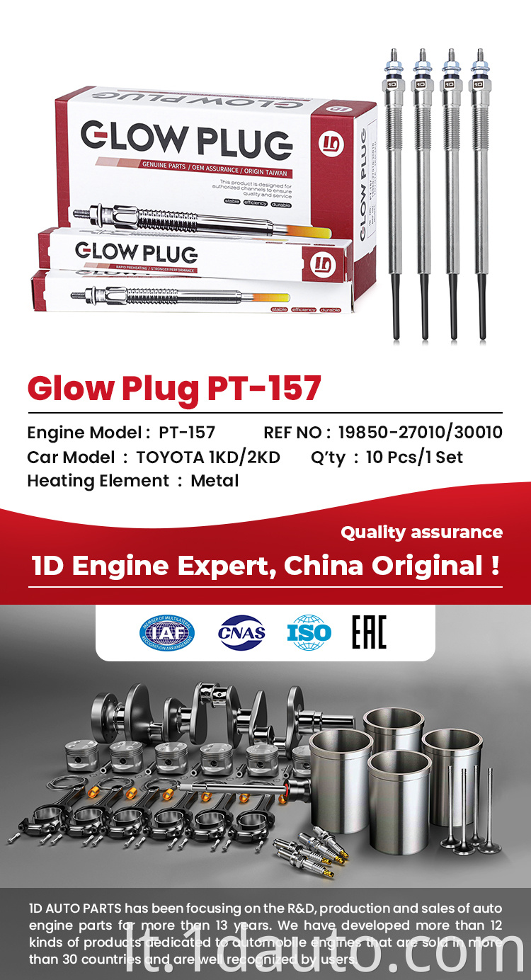 Diesel Engines Glow plug for Toyota 1D brand